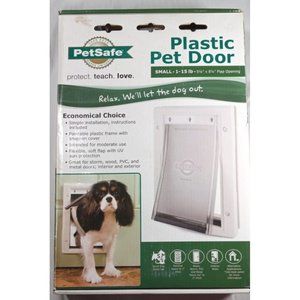 PetSafe Premium Plastic Pet Door White - Small - 1-15 Lbs - #PPA00-10958